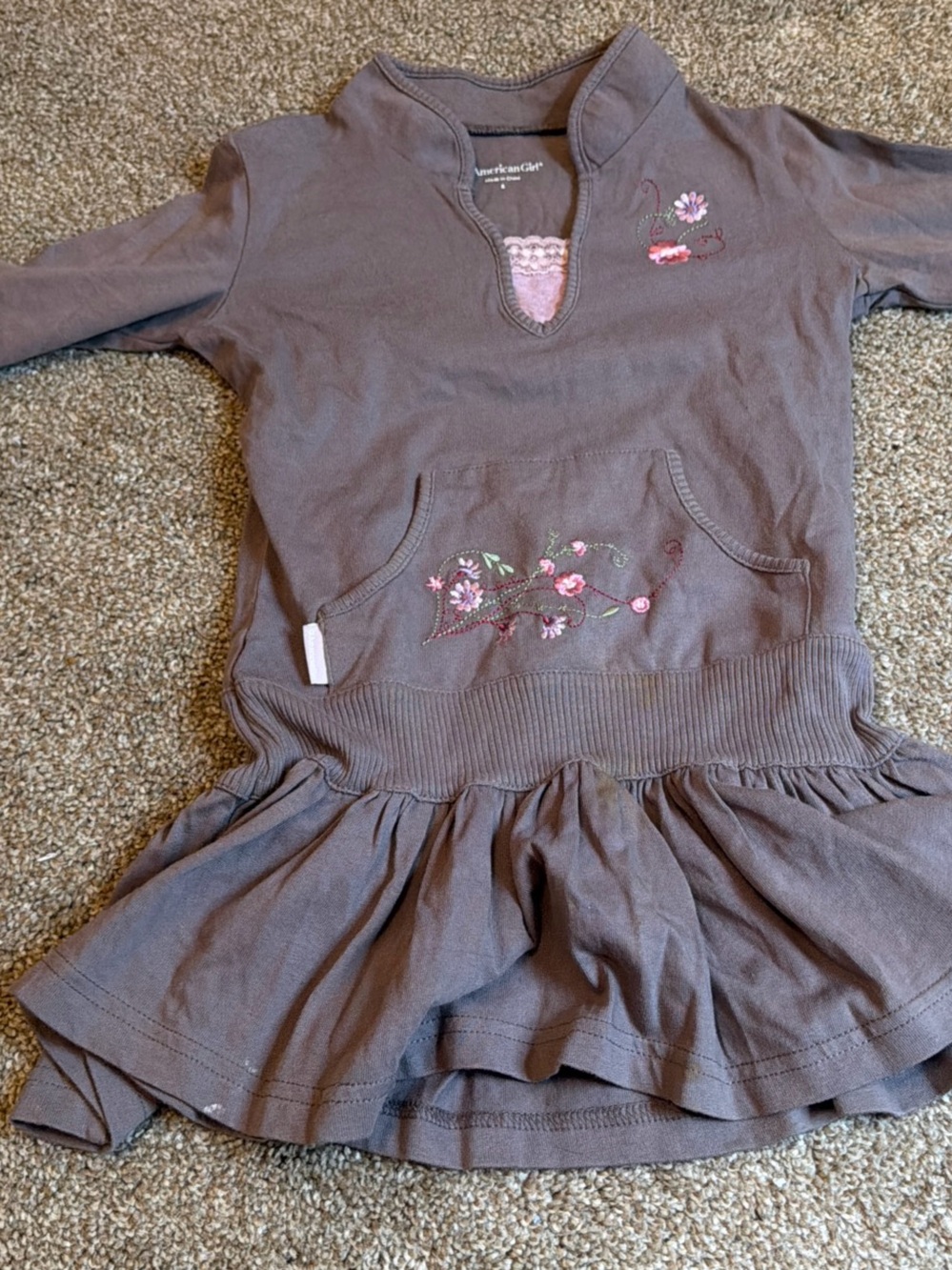 American Girl Dress Like Your Doll Licorice Play Dress Girls size 6